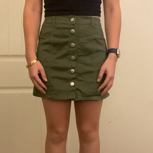 Forever 21 Button Up Mini Skirt